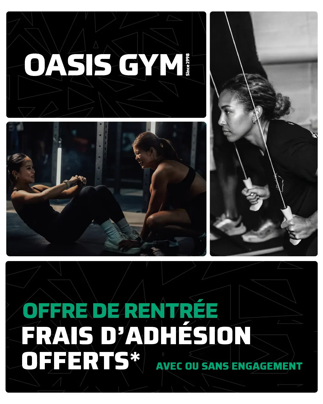 Offre de rentrée : frais d’adhésion offerts